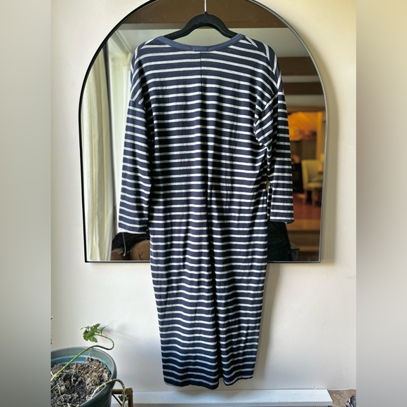 SUNDRY | women’s striped Henley Dress | size 2 (m/L) - Picture 7 of 7